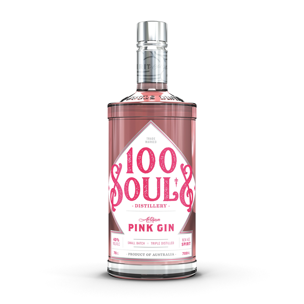 100 Souls Pink Gin 700ml. Swifty's Beverages.